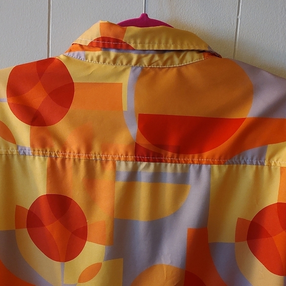 Retro Geometric Men's Shirt Size 3XL - Picture 7 of 7